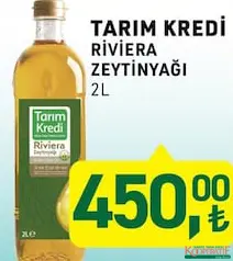 TARIM KREDİ RİVİERA ZEYTİNYAĞI 2 L